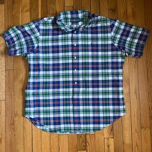 EUC | Ralph Lauren Short-Sleeve Plaid Button-Down Shirt!